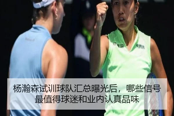 杨瀚森试训球队汇总曝光后，哪些信号最值得球迷和业内认真品味